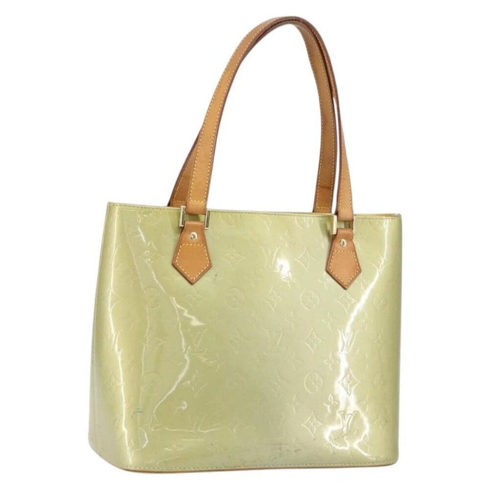 LOUIS VUITTON Monogram Vernis Houston Hand Bag Gris - Picture 1 of 16